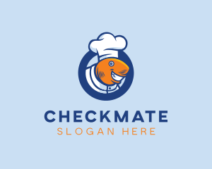 Seafood Fish Chef  logo design