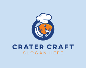 Seafood Fish Chef  logo design