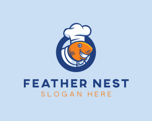 Seafood Fish Chef  logo design