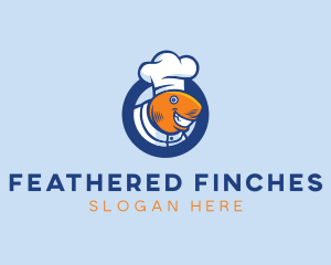 Seafood Fish Chef  logo design