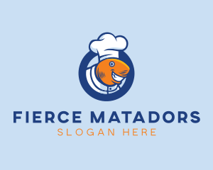 Seafood Fish Chef  logo design