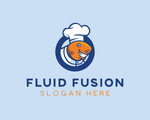 Seafood Fish Chef  logo design