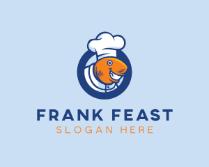 Seafood Fish Chef  logo design