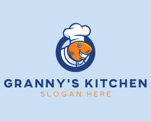 Seafood Fish Chef  logo design