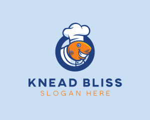 Seafood Fish Chef  logo design