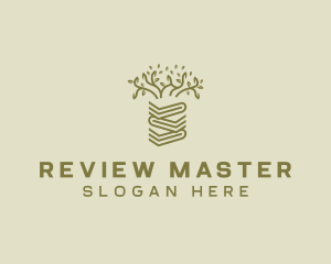 Review - Book Tree Library logo design