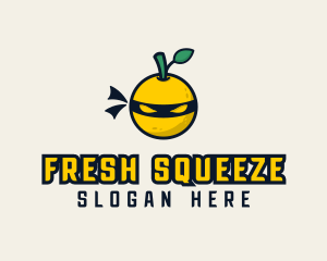 Juicer - Fruit Lemon Ninja logo design