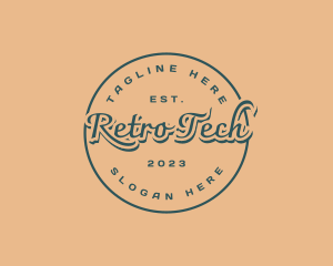 Retro Brand Business logo design