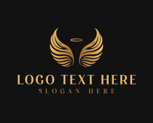 Heaven - Holy Angelic Wings logo design