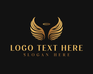 Inspirational - Holy Angelic Wings logo design