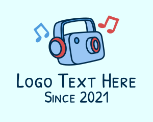 Photograph - Music Camera Headphones logo design