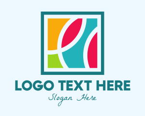 Square - Colorful Artistic Curves logo design