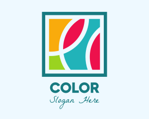 Curves - Colorful Artistic Curves logo design