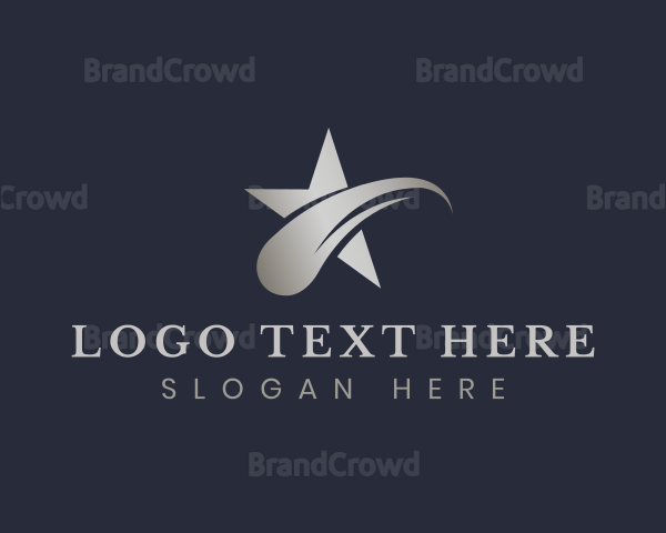 Stylish Shooting Star Logo