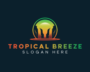 Jamaican Waterfall Resort logo design