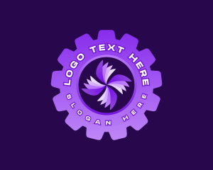 Propeller - Mechanic Propeller Gear logo design