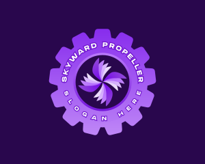 Mechanic Propeller Gear logo design