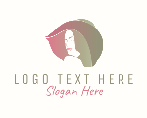 Ribbon - Fashion Woman Hat logo design