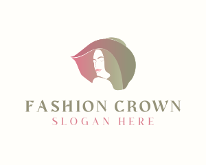 Fashion Woman Hat logo design