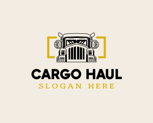 Cargo Truck Shipping logo design