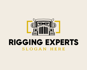 Rigging - Cargo Truck Shipping logo design