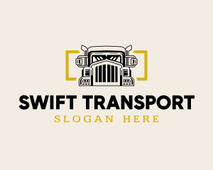 Conveying - Cargo Truck Shipping logo design