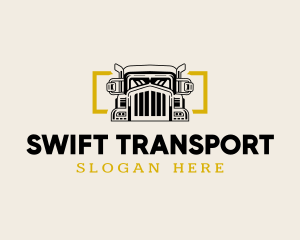 Cargo Truck Shipping logo design