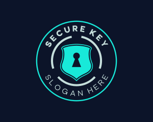 Password - Security Keyhole Shield logo design