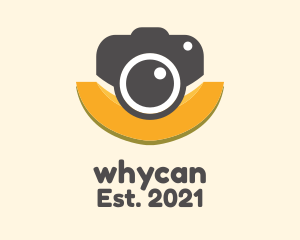 Vlogging - Fruit Camera Photography logo design