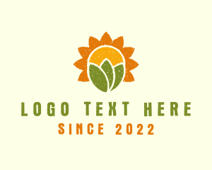 Teahouse - Sunflower Farm Garden logo design