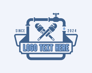 Maintenance - Wrench Faucet Plumber logo design