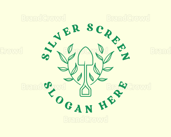 Gardening Shovel Tool Logo