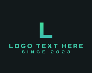 Pub - Neon Company Lettermark logo design