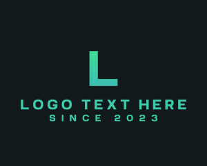 Lettermark - Neon Company Lettermark logo design