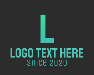 Neon Green Letter Logo