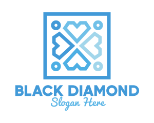 Blue Diamond Badge logo design