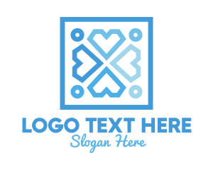 Blue Square - Blue Diamond Badge logo design