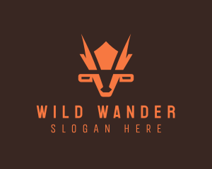 Wild Animal Crown logo design