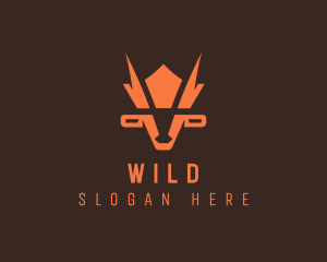 Horns - Wild Animal Crown logo design
