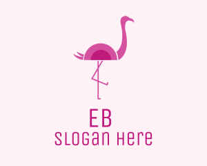 Geometric - Flamingo Bird Zoo logo design