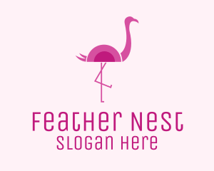 Bird - Flamingo Bird Zoo logo design