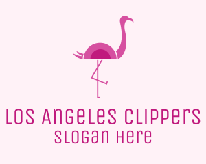 Flamingo Bird Zoo logo design