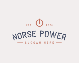 Electric Power Button  logo design