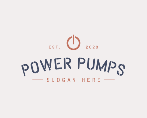 Electric Power Button  logo design