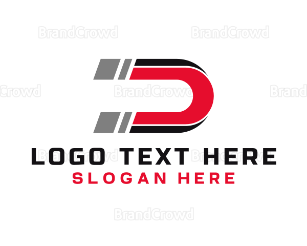 Generic Magnetic Letter D Logo