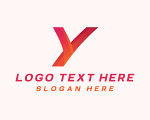 Letter Y - Gradient Modern Letter Y logo design