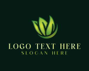 Farming - Leaf Lawn Landscaping logo design