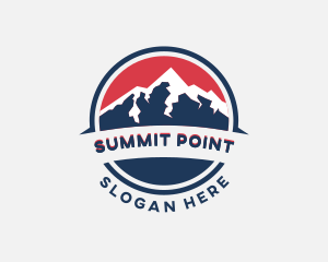 Mountain Hiking Summit logo design