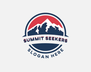 Mountain Hiking Summit logo design