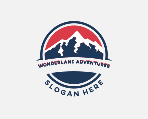 Mountain Hiking Summit logo design